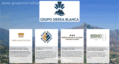 Desktop Screenshot of gruposierrablanca.com